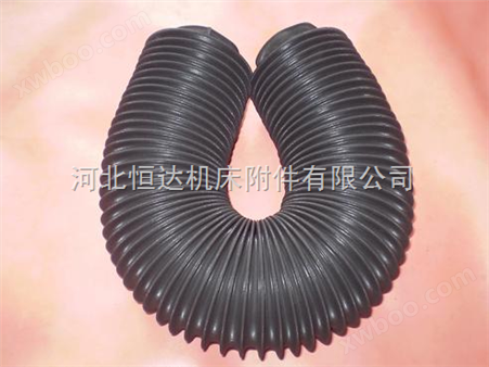 高温矽胶布伸缩风管，焊接圆形防护罩，伸缩1M丝杠防护罩