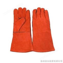 红色二层牛皮24010防护手套